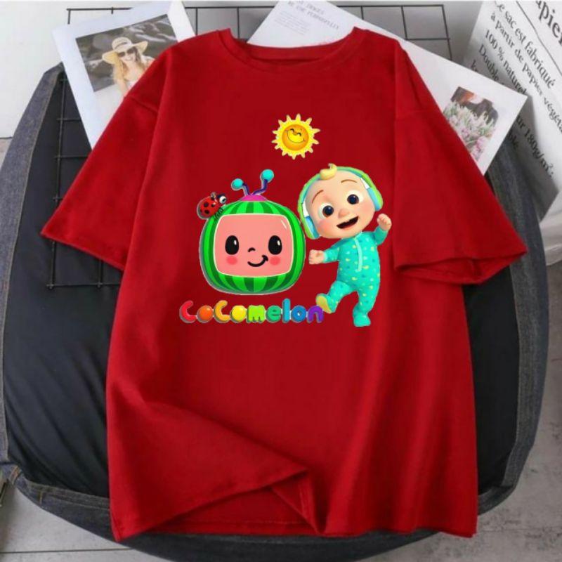 baju kaos anak cocomelon unisex atasan anak