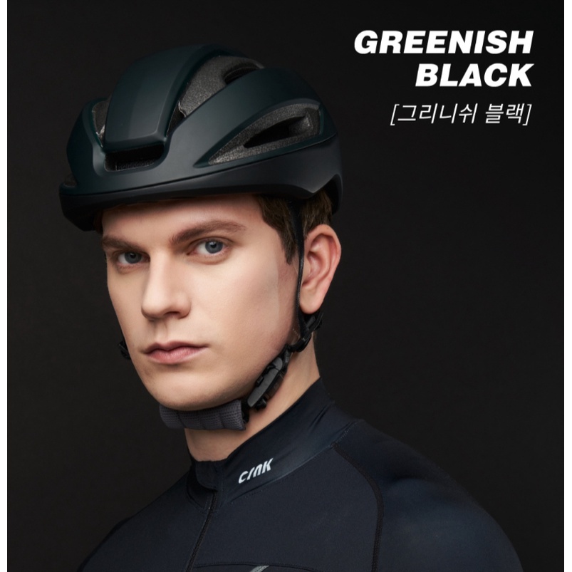 Helm Sepeda -CRNK BUCKER- GREENISH BLACK