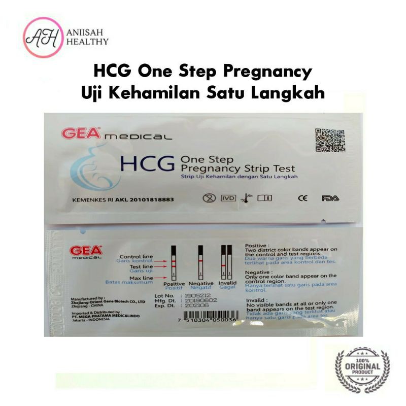 Test Kehamilan &gt; HCG One Step Pregnancy Strip Test &gt; Testpack &gt; Testpeck