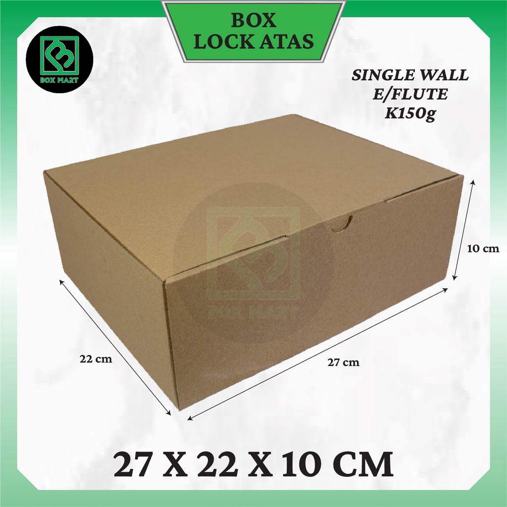 

Kardus Box Packing Kemasan Polos Olshop Hampers Kado Aksesoris 27x22x10 cm