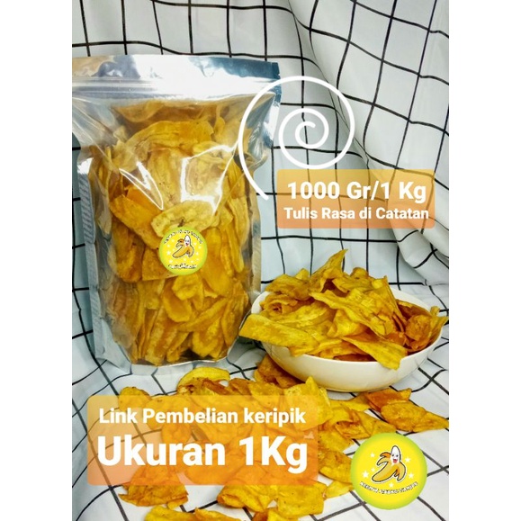 

[KPC] 500 gram Pilih Rasa Keripik Pisang Kiloan Renyah Asin Gurih Manis