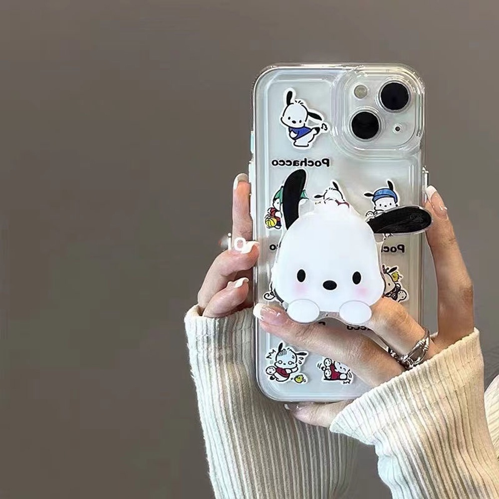 Ins Popsocket Hp Bentuk Kartun Anjing Kucing Hati Tulip