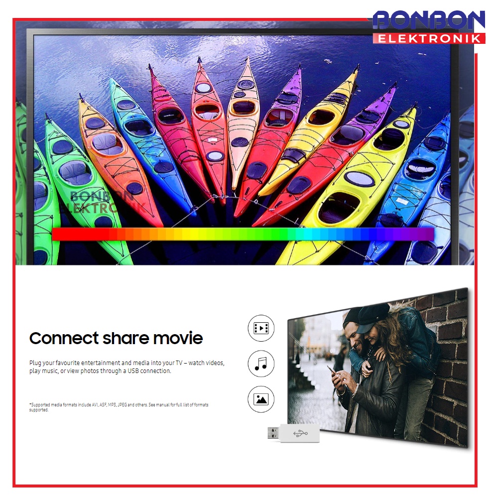 Samsung LED TV 43 Inch 43N5001 / UA43N5001AKPXD Full HD Digital