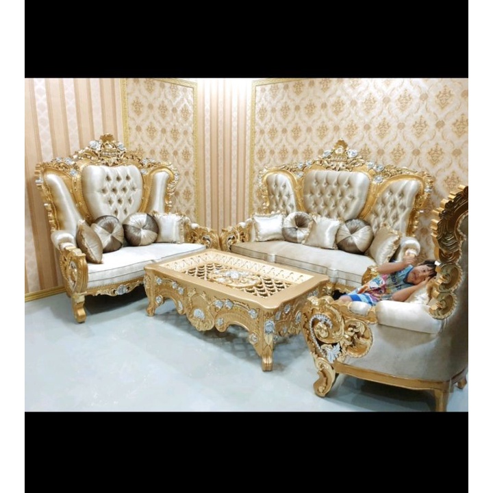 kursi tamu royal klasik sofa bellagio ramayana jati mewah mebel jepara belagio ukir furniture