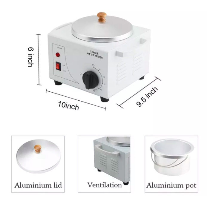 PEMANAS WAXING POT KAPASITAS 500GR 800GR SUGAR WAX PARAFFIN DEPILATORY Single wax warmer peleleh wax untuk salon