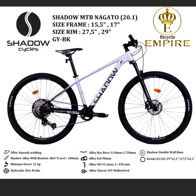 Fullbike Sepeda MTB XC 27.5  Shadow Nagato by United 27,5 12 Speed Bicycle Empire