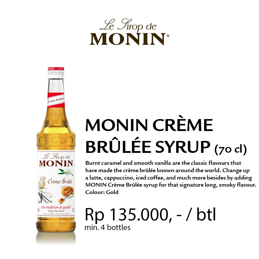 

Monin Syrup Creme Brulee