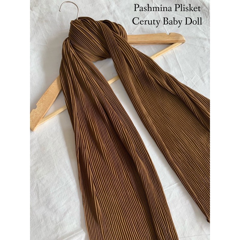 Pashmina Plisket Ceruty Baby Doll /Pleated Scraft