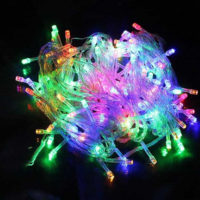 Lampu Natal Festival Light 100L Led Warna Warni Dengan 7 Warna