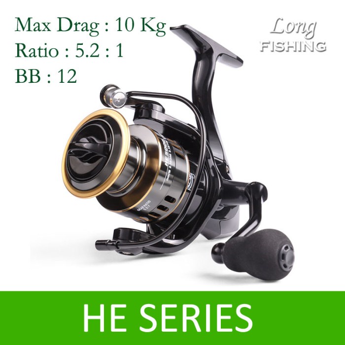 Reel Pancing Metal Max Drag 10Kg HE1000 - 7000