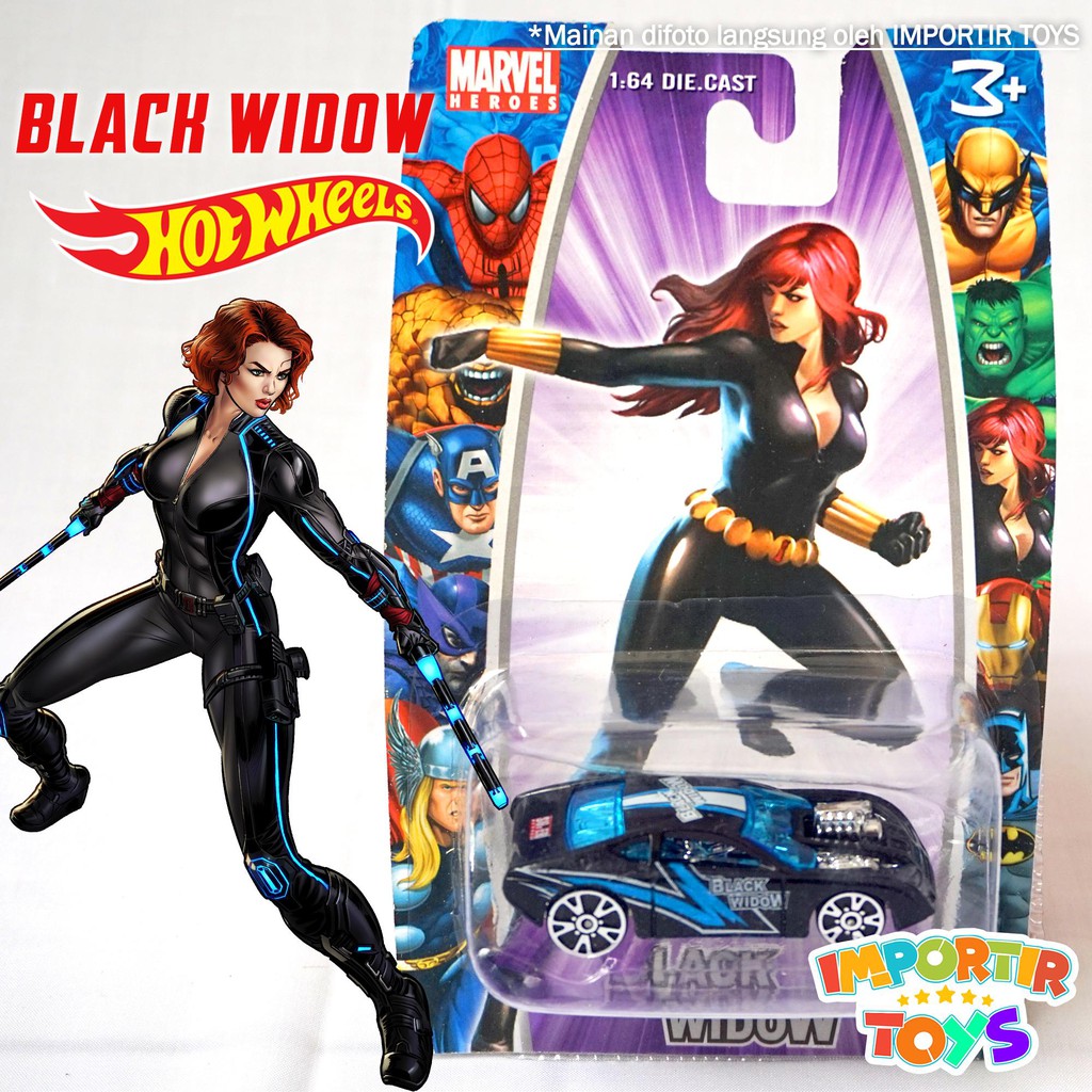 MAINAN MOBIL DIECAST: MARVEL (Black Widow, Captain America, Thor)