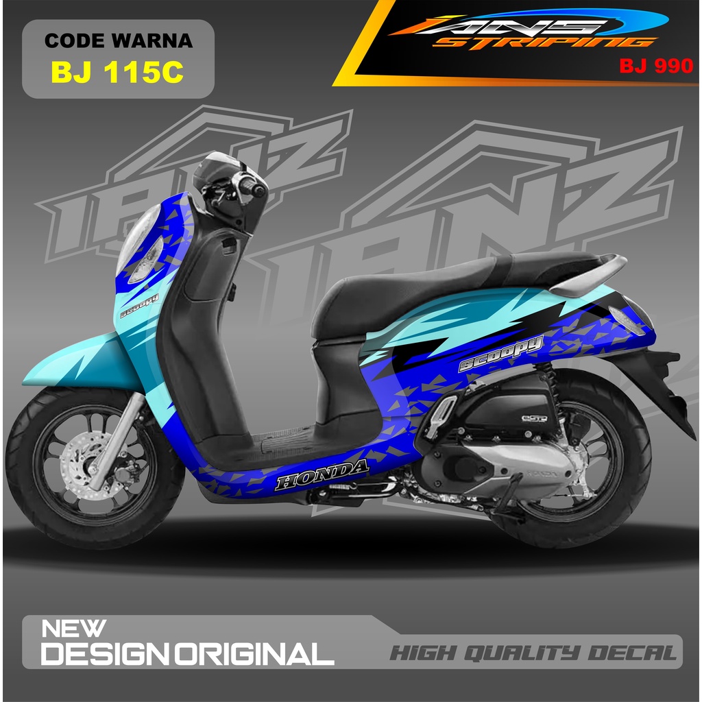 STIKER DECAL SCOOPY FULL BODY / STICKER VARIASI SCOOPY MODEL TERBARU / STICKER ALL SCOOPY