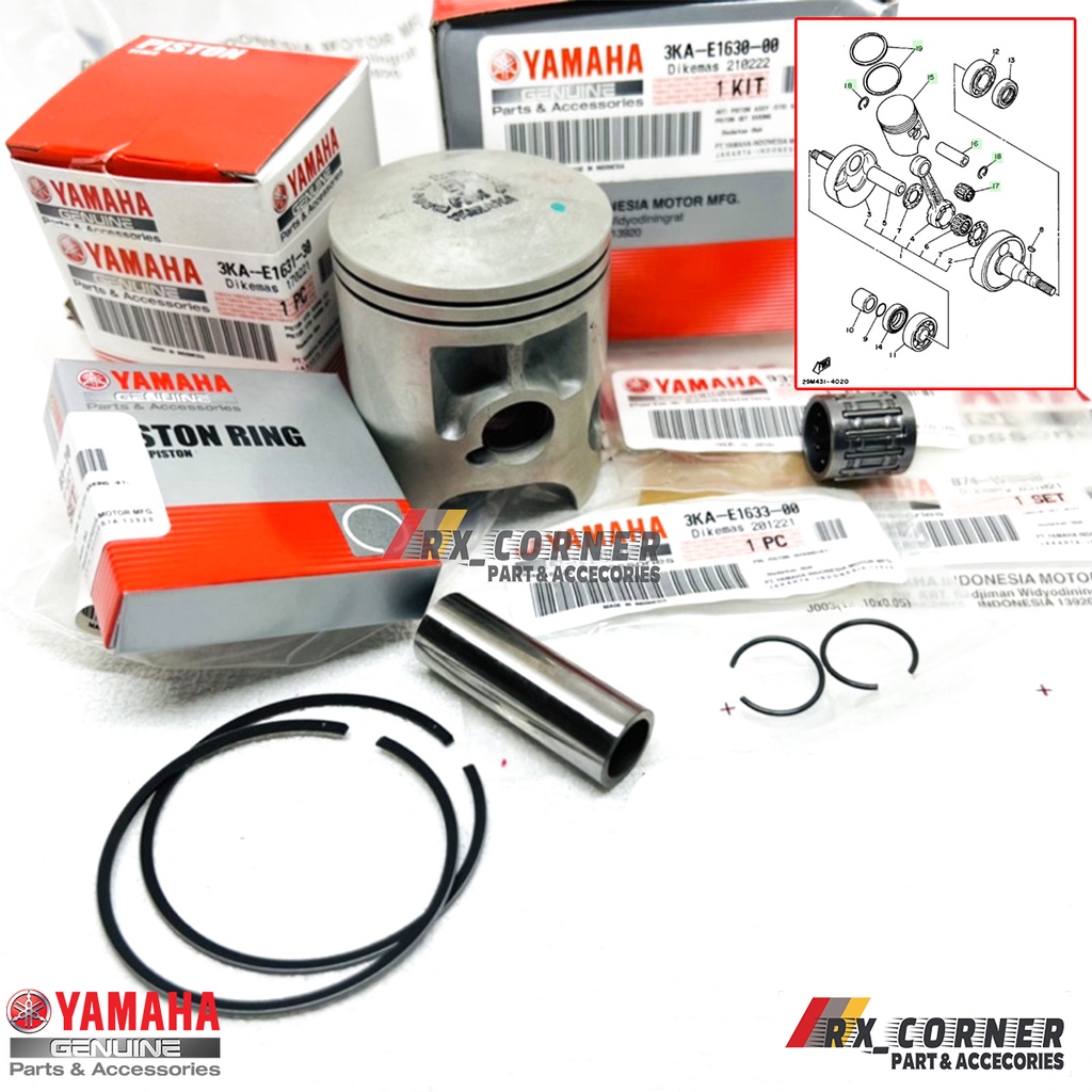 PISTON KIT SEHER KIT RX-KING RXKING SIZE STANDAR 0 25 50 75 100 ORIGINAL
