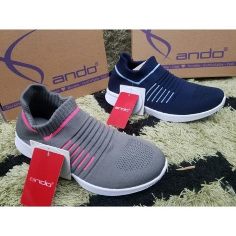 sepatu wanita slip on elastis by ando