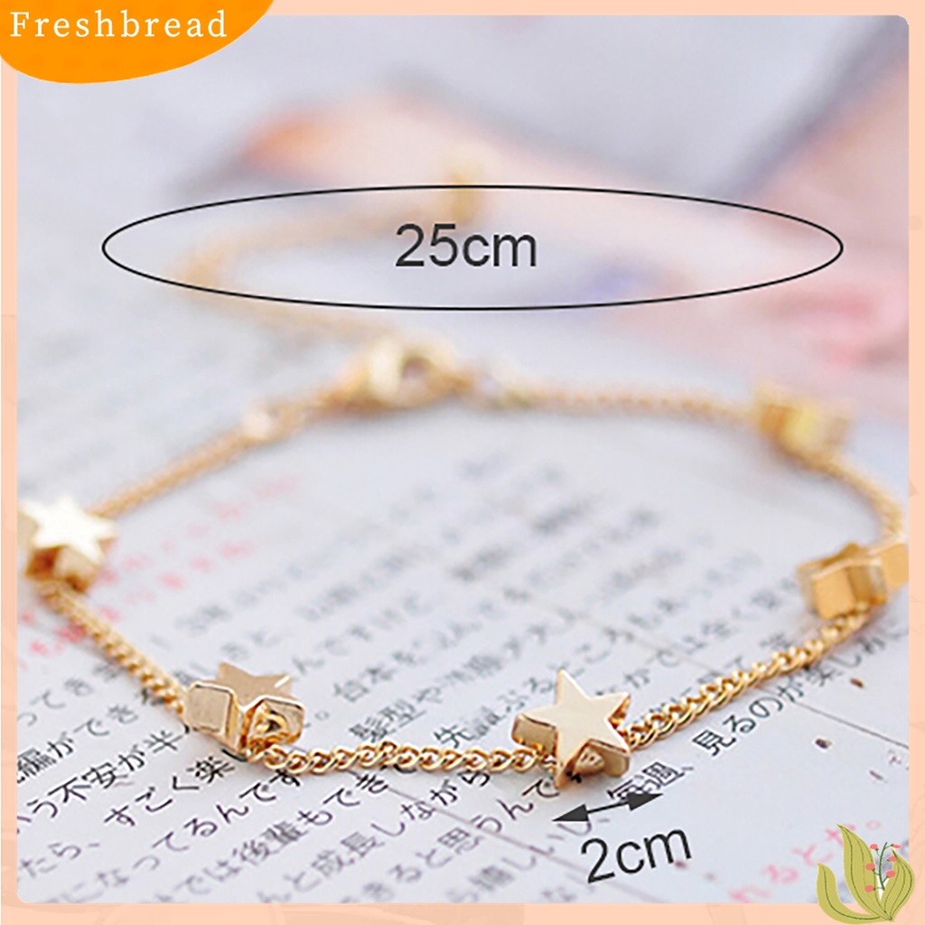 Fresh| Gelang Rantai Adjustable Desain Hati Warna Emas Untuk Pesta