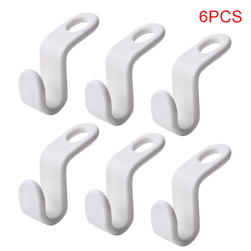 6Pcs Wardrobe Space-saving hanger Hook / Closet Clothes Hanging Hook / Space Saving Connector hanger /  Coat Stack Hanger Hook