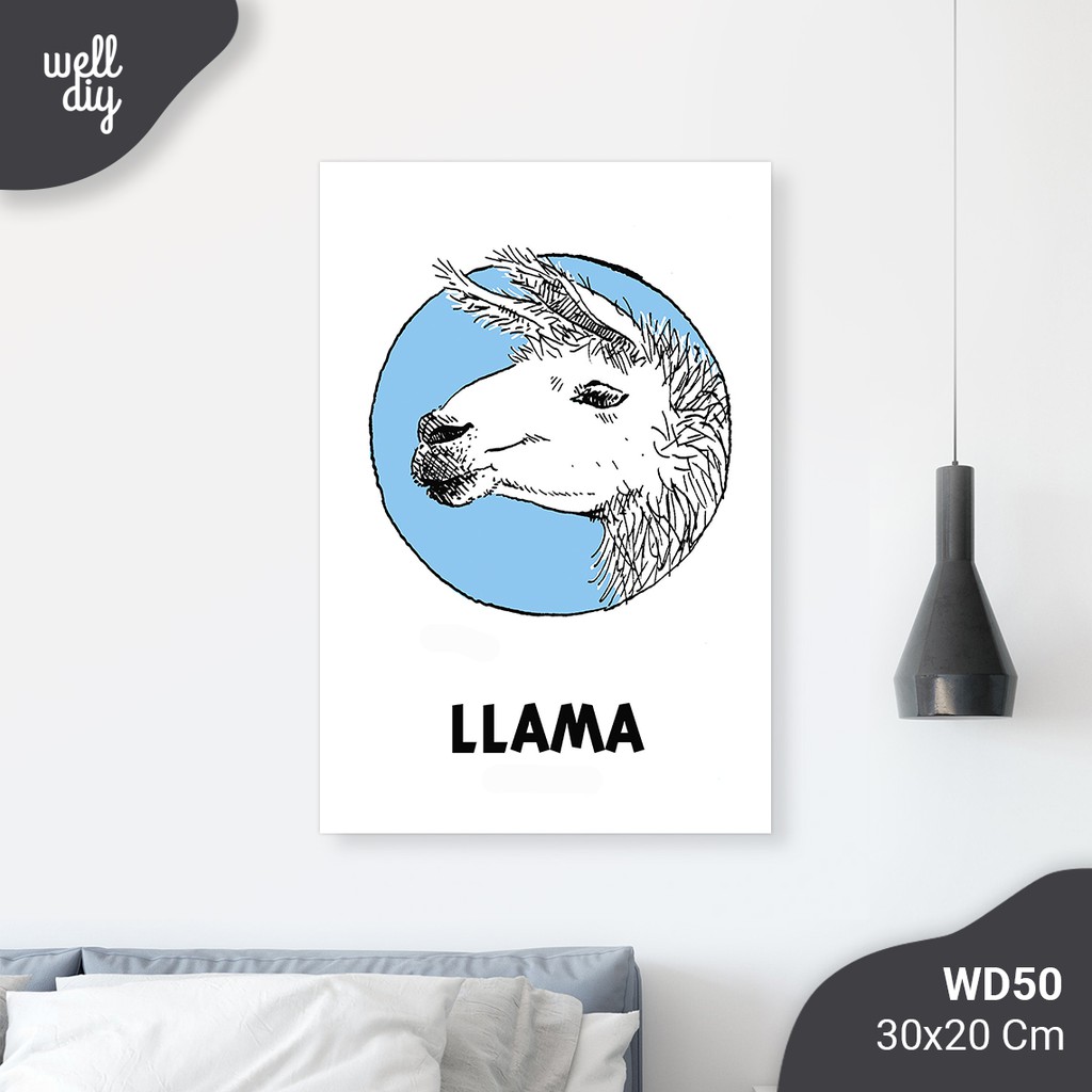 Hiasan Dinding Hiasan Kamar Wall Decor Ilama - WD50