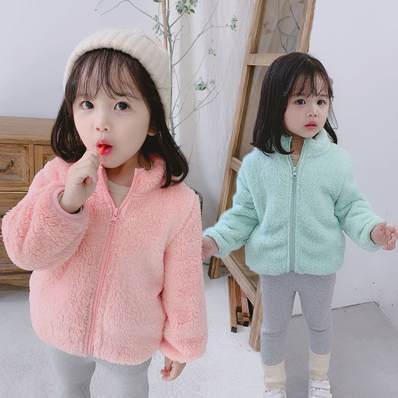 Jaket winter anak bulu kids fur jacket warm hangat cowok cewek import noel murah coat