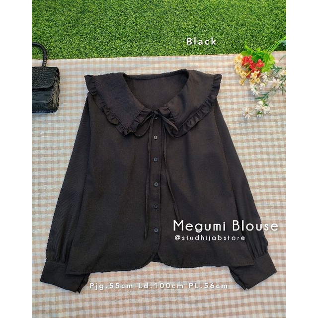 Megumi Blouse Kerah Sailor ala Korean Style by Studhijabstore