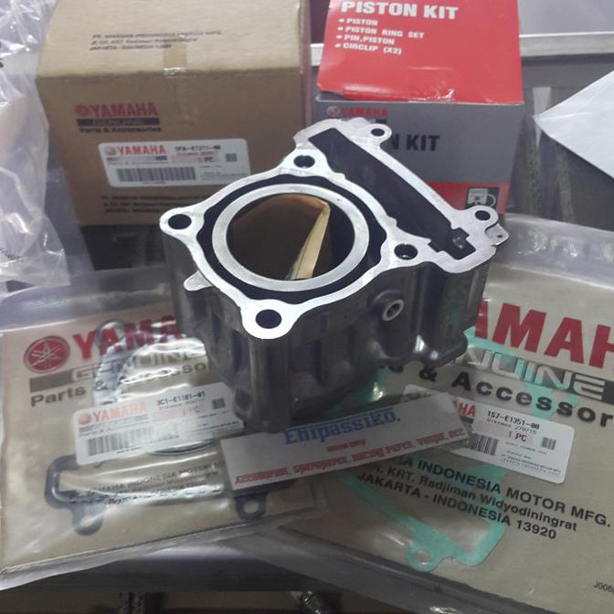 Sparepart Mobil Paket Blok Vixion Pnp Jupiter Mx Blok 1Pa + Piston 3C1 + Gasket