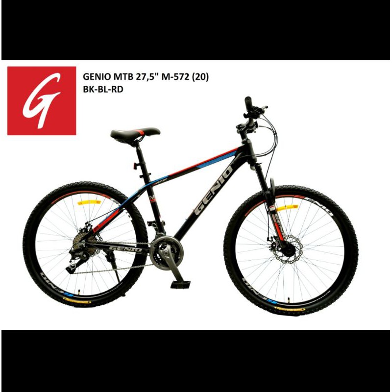 Sepeda Gunung MTB 27.5 Inch Genio M-572 Frame Alloy