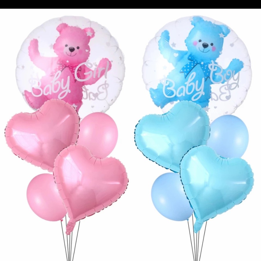 balon foil reveal gender boy or girl baloon