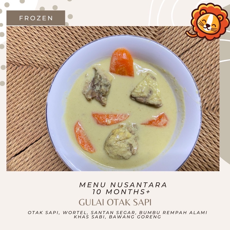 GULAI OTAK SAPI / MPASI FROZEN / FROZEN / KIDS MEALS