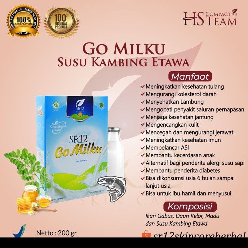 

Go Milku SR12 Halal Susu Kambing Etawa Premium Meningkatkan Kesehatan Inmun Aman Bumil Busui
