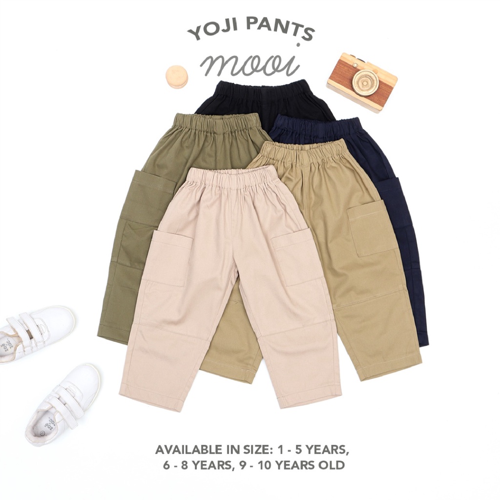 PROMO 7.7 PROMO BAJU LEBARAN MURAH MOOI CELANA PANJANG YOJI PANTS CELANA PANJANG CHINOS ANAK YOJI POCKET TROUSER 1 - 5 TAHUN