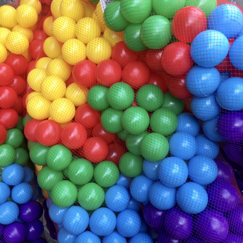 (SNI) 1kg 200 pcs Bola Warna Plastik / Bola Mandi Bola