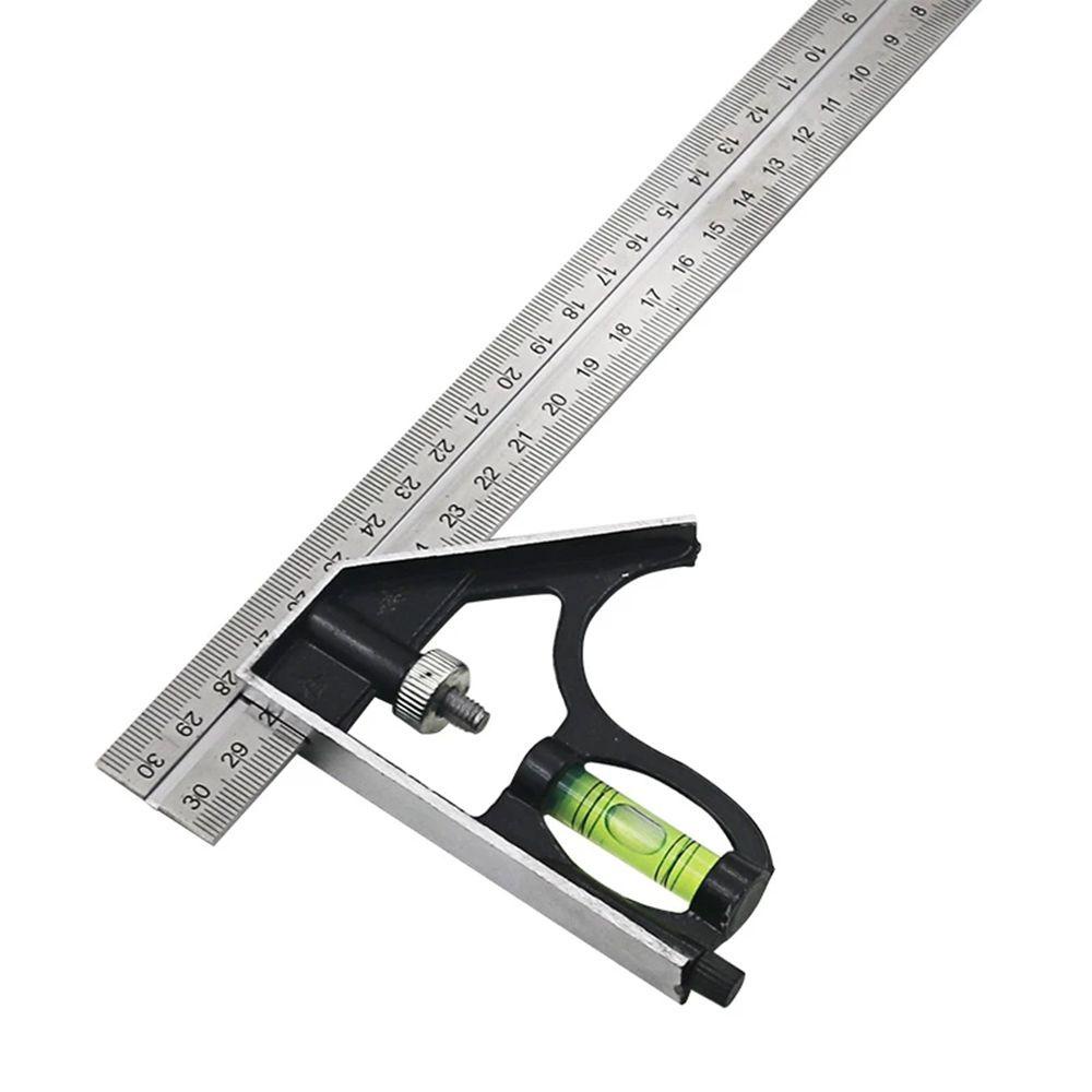 Solighter Angle Square 12 &quot;300mm Aluminium Penggaris Sudut Adjustable Tahan Lama