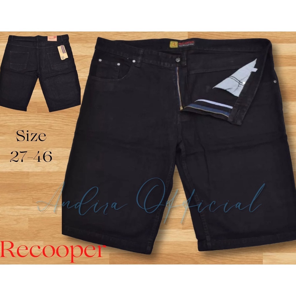 Celana Pendek Pria RECOOPER / Celana Pendek Jeans Distro / Celana Pendek Denim / Celana pendek pria 