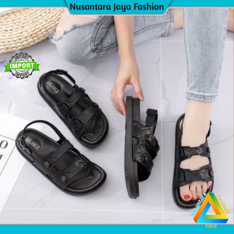 Sandal Gunung Kekinian - Sendal Wanita Kekinian -  Sandal Balance T 1728