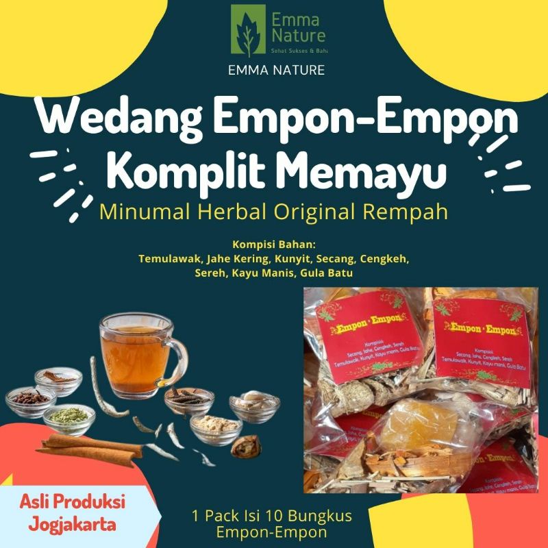 Wedang Empon Empon Minuman Herbal Original Rempah Segar Menyehatkan Meningkatkan Daya Tahan Tubuh