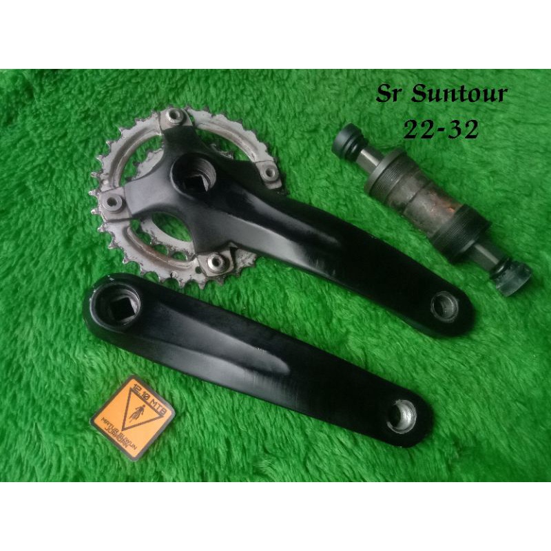 sepeda crank set sr suntour 22 32t lengkap bb