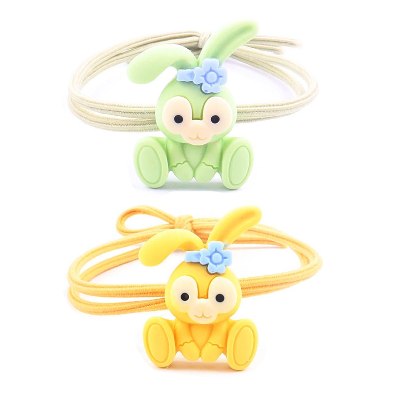 1 Pc Korea Kartun Kelinci Tali Rambut Elastis Tinggi Aksesoris Rambut Fashion Anak Perempuan