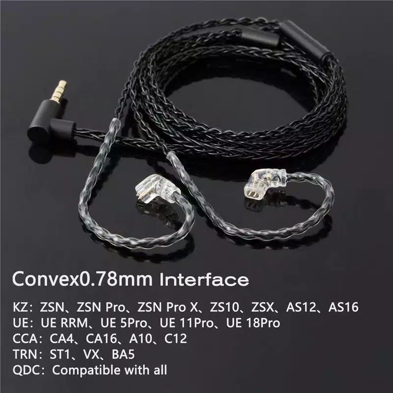 Jcally 8 Core Jc08s KZ Upgrade Cable Kabel Upgrade KZ EDX KZ ZSN Pro X KZ ZS3 KZ ZST X KZ ZSA ZS5 KZ ZSN Pro Zst zs3 zs5 zsa zs6 ed12 edx zst x kz zsn pro x kabel kz zs10 zs10 pro zsx es3 trn mt1