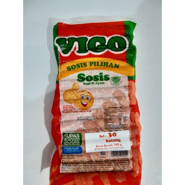 

Vigo Sosis Ayam dan Sapi 720gr isi 32