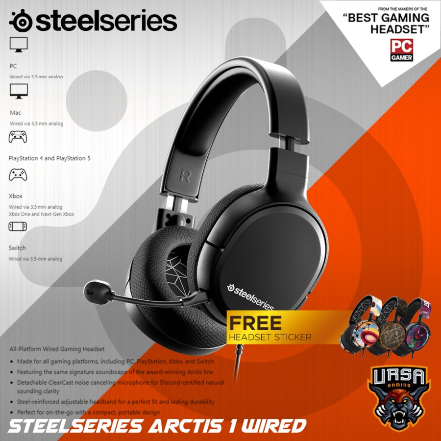 Headset Steelseries Arctis 1 Black Gaming - Wired - All Platform