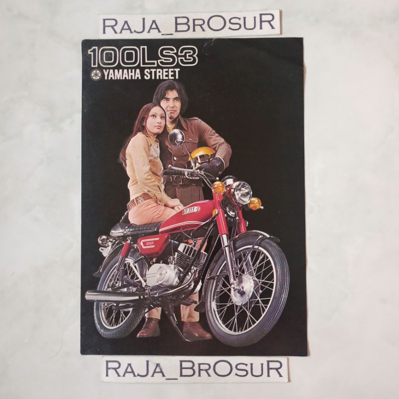 Poster brosur leaflet jadul lawas Yamaha LS3 100cc 4Speed 2Tak 2T 1974