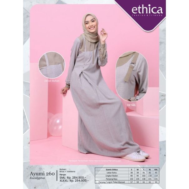 ETHICA AYUMI 260/GAMIS ETICHA AYUMI BUSUI FRIENDLY