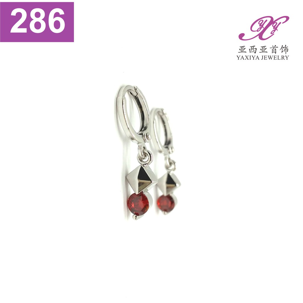 

Anting Permata Lapis Emas putih Perhiasan imitasi Yaxiya Jewelry 286