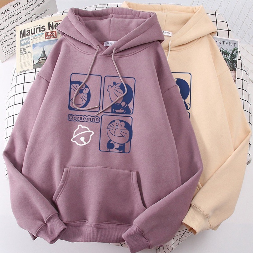 HOODIE UNISEX DORAEMON SQUARE - ATASAN LUCU PREMUM