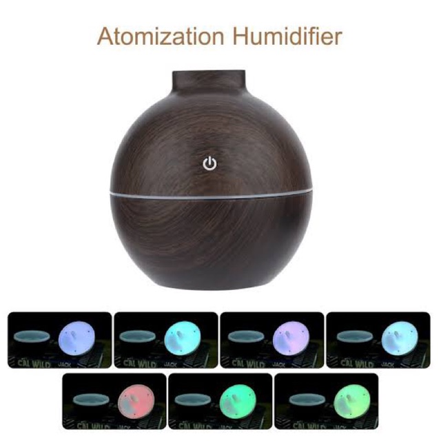 Humidifier ultrasonic mini atomization led lamp diffuser Hp007 pelembap udara