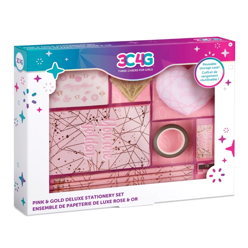 

Make It Real PINK & GOLD DELUXE STATIONERY SET