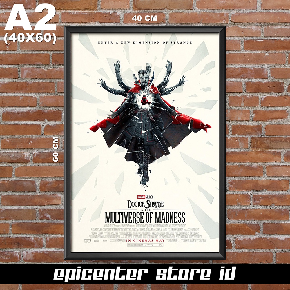 Poster Film Dr Strange Multiverse of Madness - Official 3 40x60 + Frame