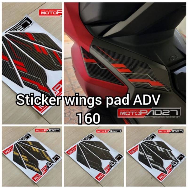 Stiker sticker resin timbul sayap Honda Adv 160