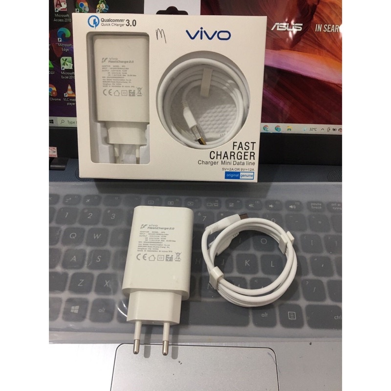 Charger Fast charging Vivo micro usb original Qualcomm 3 4A