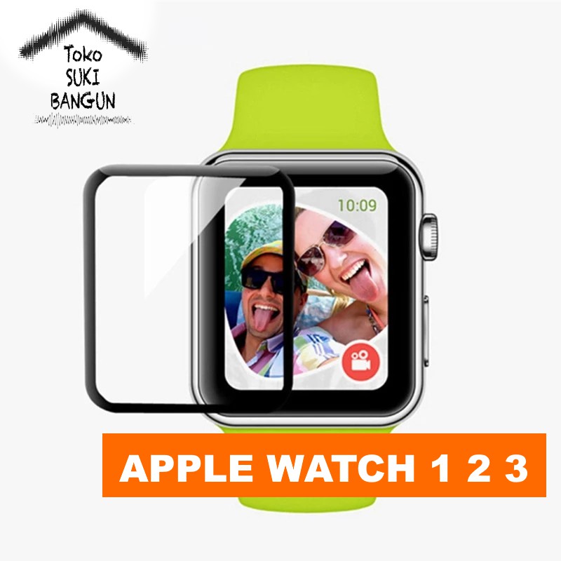 TEMPERED GLASS 38mm 42mm Apple Watch FULL COVER Screen Protector