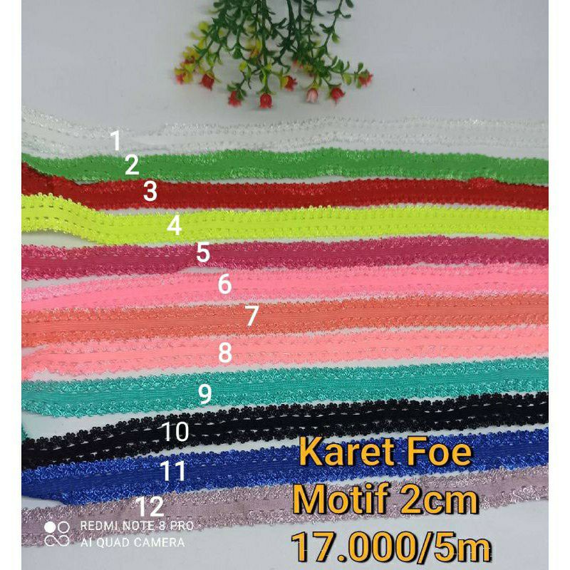 Karet Foe Motif 2cm